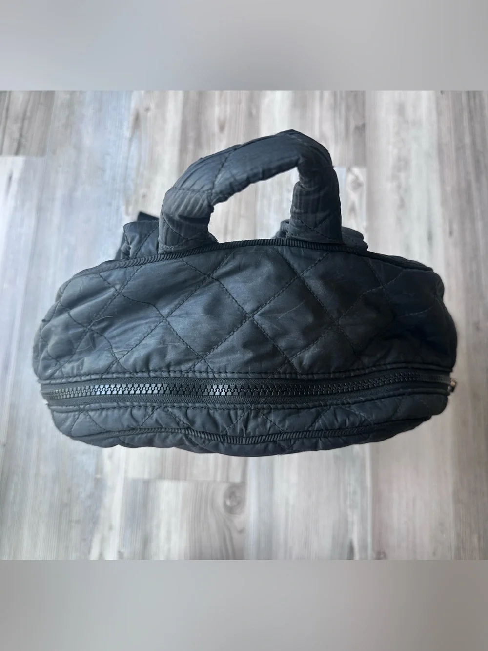 Kate Spade Black Quilted Nylon Backpack Gold Hardware Repair Project